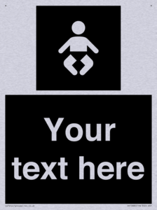 Custom information: black panel baby change